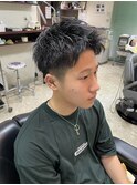 2ブロック風刈り上げマッシュショート