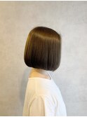 ボブ×グレージュ