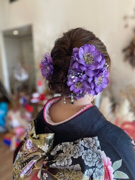 ブラウンヘアー(BROWN HAIR) 着物ヘア