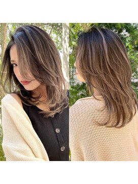 トルネード(TORNADO) 外国人風レイヤーカットハイライトバレイヤージュ　n3.22