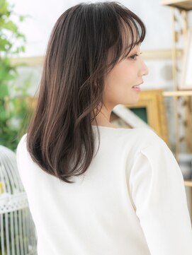 カバーヘア イヴ 戸頭店(COVER HAIR EVE) 黒髪バレイヤージュくせ毛風エアストレートa戸頭20代30代40代