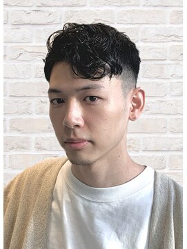 オールデイハローズ(ALL DAY HELLO'S) ３０代大人トラッドツーブロックビジネスパーマ【河原町】４０代