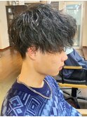 20代30代メンズソフトツーブロックツイストパーマ
