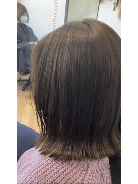 フラクト(FLact) 縮毛矯正_ベージュカラー_グレージュ