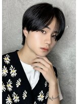 リークフー(Ree cu fuu)&nbsp;山田涼介風シースルーセンターパートツーブロマッシュコンマヘア