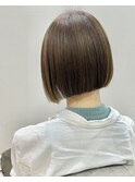 カットラインがきれいな重く見せないミニマムボブ@20代30代40代
