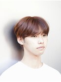 似合わせカット/イメチェン/韓国マッシュ/チェリーブラウン