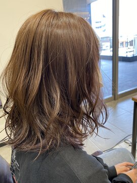 ラ ブーケ 御器所店(La Bouquet) ゆるふわミディ/美髪のススメ/ベージュブラウン