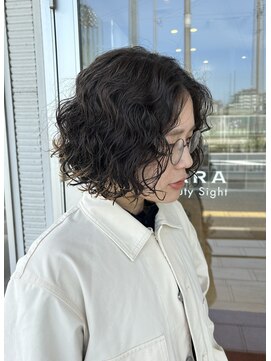 サラビューティーサイト 九大学研都市店(SARA Beauty Sight) 【miwa style】20代30代  くるくるボブパーマ 福岡