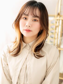 カバーヘアアンドスパ ブリス 浦和(COVER HAIR&SPA bliss) 小顔レイヤーカット外国人風インナーカラーa浦和20代30代40代