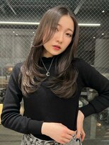 ロンドイディールバンダイ 新潟万代(Lond ideal)&nbsp;ザクザクレイヤーカット×グレージュ