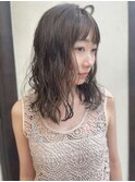 【morio池袋】ミディアムペア_ニュアンスパーマ