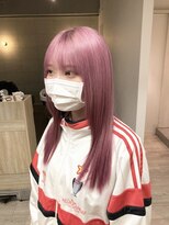 コワファースト長崎シャンプーボーイ 2nd(COIFF1RST 長崎 SHAMPOO BOY)&nbsp;長崎 ケアブリーチ ブリーチ2回 ペールピンク