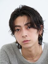 原宿センターパートニュアンスパーマフェザーパーマ波巻きパーマ