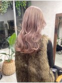 ロング×ハイトーン×ペールピンク