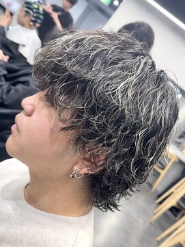 フィフスパーク(fifth PARK) 渋谷メンズハイライトメンズメッシュマッシュウルフパーマ