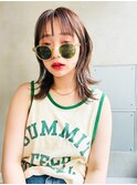 Aimee 町田　ココアブラウン×ミディアムウルフ