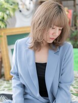 カバーヘア ブリス 戸田公園西口店(COVER HAIR bliss) くせ毛風カール外国人風スモーキーカラーc6戸田公園10代20代30代