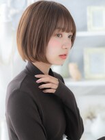 モッズヘア 越谷(mod's hair)&nbsp;★シースルーバング艶感ストレート前下がり丸みボブ20代30代★1