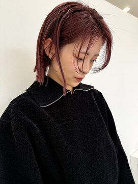 ハピネス 西大寺店(Happiness) 切りっぱなしボブ／髪質改善／顔まわり