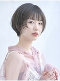 大人可愛いハンサムショート/前髪ありショート/丸みショート