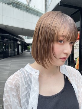 オーガニックマインド 坂戸 鶴ヶ島(organic+mind) 20代30代小顔レイヤーボブ◎透明感アッシュ×くびれ