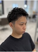 癖毛を活かす メンズショート