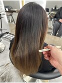 髪質改善サラサラプレミアム大人ガーリー韓国ロングAライン