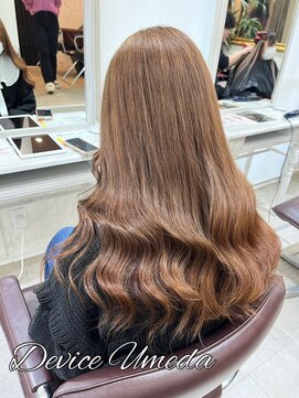 ネクストディバイス 梅田店(NEXT DEVICE) 東梅田カラーorブリーチ×レミーシールエクステ80枚