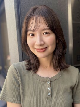 ガーデン 銀座(GARDEN) 顔まわりレイヤー/くびれへア/シースルーバング/大人/20代30代