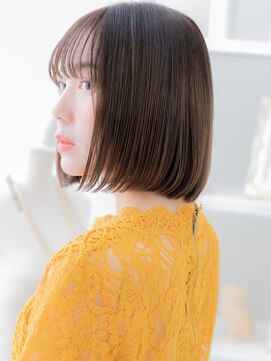 カバーヘア 上尾西口店(COVER HAIR) 艶髪アッシュブラウン切りっぱなしボブTc4上尾20代30代40代