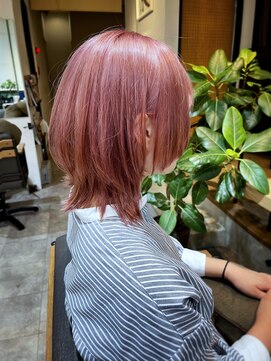 ローリーポーリークラウン(Roly Poly Clown) くすみピンク×ナチュラルウルフ/こえだ