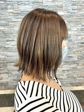 ガーデン 西川田店(garden) 宇都宮ブリーチダブルカラーヘイリーボブレイヤーカット縮毛矯正