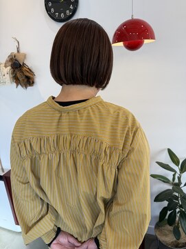 エヌヨンブンノイチ 茅ヶ崎(n1/4) 30代40代ミニボブレイヤー丸みボブ前髪ありボブ顔周りレイヤー