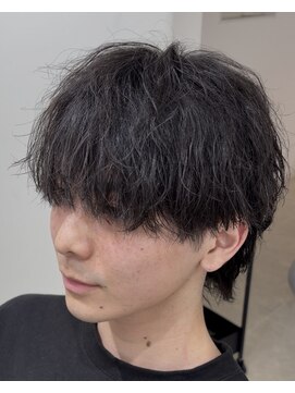 ベル 桑名(BHEL) 桑名メンズパーマシャドウパーマシースルーマッシュウルフゆるめ