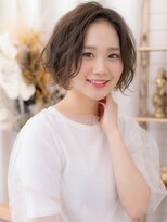 カバーヘア ブリス 北浦和(COVER HAIR bliss) アッシュグレージュ切りっぱなしハッシュレイヤーボブディ30代c8