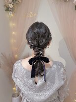フェリーチェ 六本木店(Felice)&nbsp;編みおろし お呼ばれヘア ヘアセット ミディアムヘア