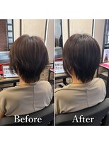 ヘアカラー専門店カラープラス石和店&nbsp;40代50代60代/BeforeAfter/白髪染め/おしゃれ染め