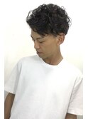 【morio池袋】2ブロック黒髪パーマ