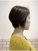 ライン、艶、おさまり◎ショートボブ(右サイド)