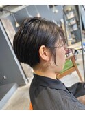 京都 ショートヘア 刈り上げショート 耳かけショート 中島