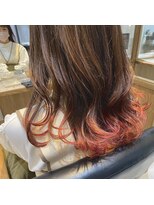 フェリア 池田(FERIA)&nbsp;【FERIA 池田】オレンジベージュ×裾カラー