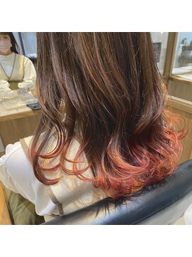 フェリア 池田(FERIA) 【FERIA 池田】オレンジベージュ×裾カラー