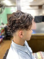 グルーミングサロン バーバーヤマシタ(GROOMING SALON BARBER YAMASHITA)&nbsp;センターパートパーマスタイル
