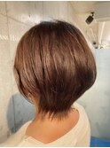 ひし形くびれボブ☆４０代からの大人ヘアスタイルで素敵に☆