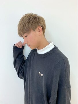 エヌプラス(N+) メンズヘアフェザーパーマサーフカール刈り上げセンターパート