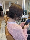 【Noa】切りっぱなしbobとグレージュ♪