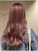 ダブルカラーミルクティーピンクベージュカラーケアブリーチ韓国