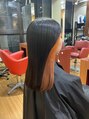 キコ 西宮(kico) 縮毛矯正している方でも、インナーカラー出来ます!ご相談を(^^)