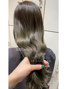 ヴァネッサ VANESSA ダブルケアカラーブリーチなし透明感カラーオリーブベージュMIHO